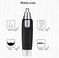 Rechargeable Cordless Dry Trimmer for Nose  Ear for Men  Women (600mins Runtime, 360 Degree Rotating Mechanism, Black)-thumb1