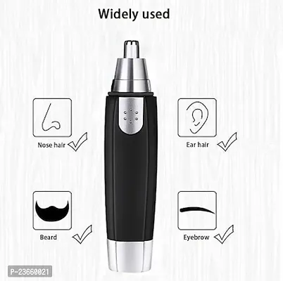 Rechargeable Cordless Dry Trimmer for Nose  Ear for Men  Women (600mins Runtime, 360 Degree Rotating Mechanism, Black)-thumb2