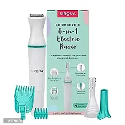 Hair Removal for Women, 3 in 1 Painless Hair Remover for Women- Includes Facial Shaver, Eyebrow Trimmer, Nose Trimmer, Body Shaver, Beard Trimmer-USB Rechargeable, White