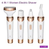 4 in 1 Womens Shaver for Pubic Hair Wet  Dry Cordless Hair Remover for Eyebrow, Nose, Face, Legs, Underarms Portable Bikini Trimmer Rechargeable for Lady Hair Shaving-thumb2