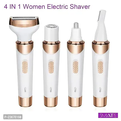 4 in 1 Womens Shaver for Pubic Hair Wet  Dry Cordless Hair Remover for Eyebrow, Nose, Face, Legs, Underarms Portable Bikini Trimmer Rechargeable for Lady Hair Shaving-thumb3