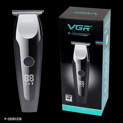 VGR V-059 Rechargeable Cordless Dry Trimmer for Hair Clipping, Beard, Moustache  Body Grooming with 4 Length Settings for Men-thumb0