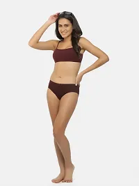 SHYYGL Tencel Lyocell Spandex Hipster Single Color (Pack of 2) Wine-thumb4