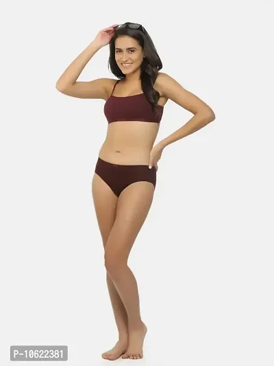 SHYYGL Tencel Lyocell Spandex Hipster Single Color (Pack of 2) Wine-thumb5