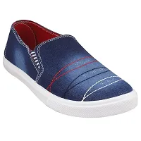 Creation Garg Men's PVC Casual Shoes (Dark Blue_9)-thumb1