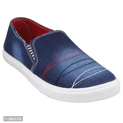 Creation Garg Men's PVC Casual Shoes (Dark Blue_9)-thumb2