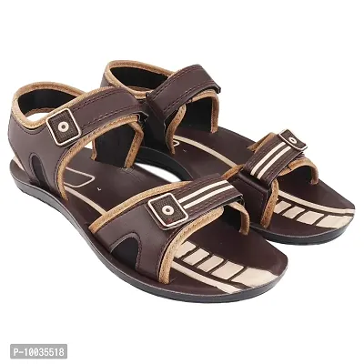 Creation Garg Men's Athletic and Outdoor Sandals Brown