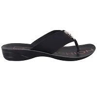 FOOT STAIR Women?s Casual Flip Flop (Black)-thumb4