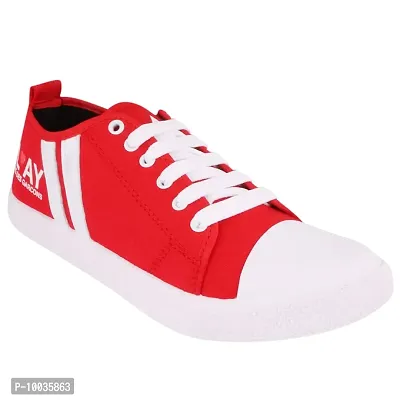 Creations Garg Men PVC Sole Casual Shoes Lastest (RED_8)-T4 Play RED_8-thumb4