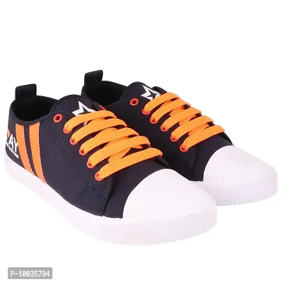 Creations Garg Men PVC Sole Casual Shoes Lastest (Orange_8)-T4 Play Orange_8