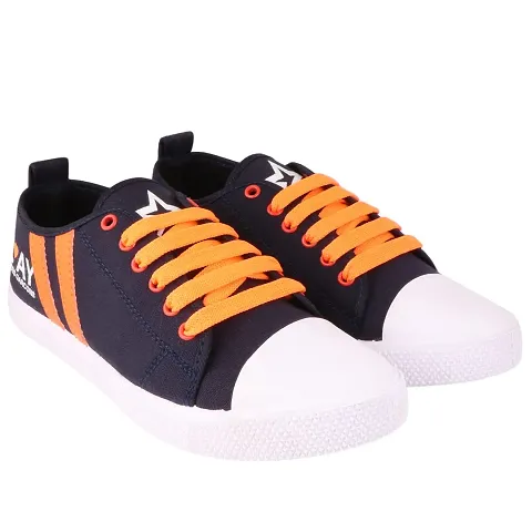 Creations Garg Men PVC Sole Casual Shoes Lastest (Orange_8)-T4 Play Orange_8
