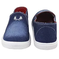Creation Garg Slip-on Sneaker Outdoor Shoes for Men and Boys- Denim Blue-thumb4