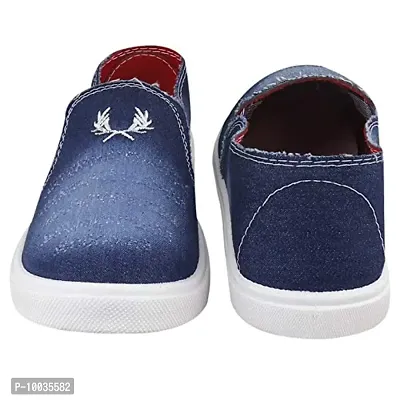 Creation Garg Slip-on Sneaker Outdoor Shoes for Men and Boys- Denim Blue-thumb5