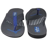 Creation Garg Men's Flip Flop Slipper for Outdoor (Grey & Blue)-thumb3