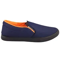 Creation Garg Men's Captain Casual Shoes (Orange  Blue)-thumb1