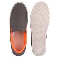 FOOT STAIR Men's Sports Shoes || Outer Material- Fabric || Sole Material- PVC || Orange || 9 UK || Pilot Grey Orange-9-thumb3