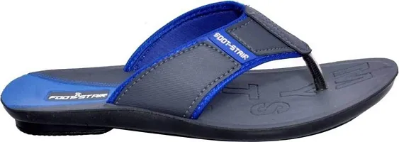 Creation Garg Men's Blue Flip Flops|Walkers|Slippers|Footstairs|Footwears(Size-9)-thumb3