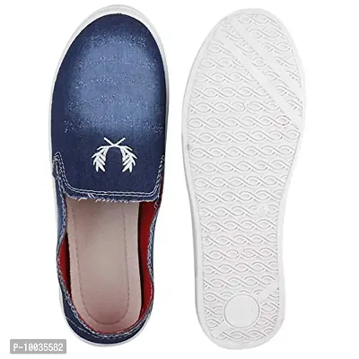Creation Garg Slip-on Sneaker Outdoor Shoes for Men and Boys- Denim Blue-thumb0