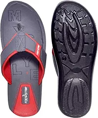 Creation Garg Men's Red Flip Flops|Walkers|Slippers|Footstairs|Footwears(Size-7)-thumb1
