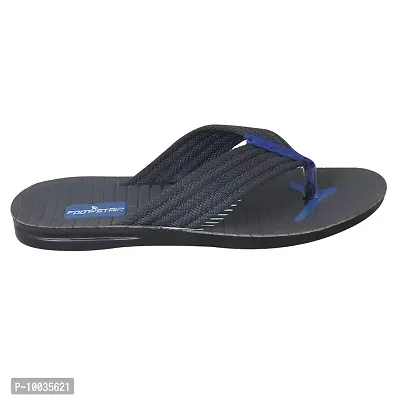 Creation Garg Men's Flip Flop for Outdoor (Grey & Blue)-thumb3