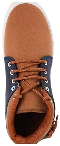 Creation Garg Men's Brown Lives Casual Shoes Side knoted|Party Shoes|Lace Top Shoe|Footwears (Size-8)-thumb3