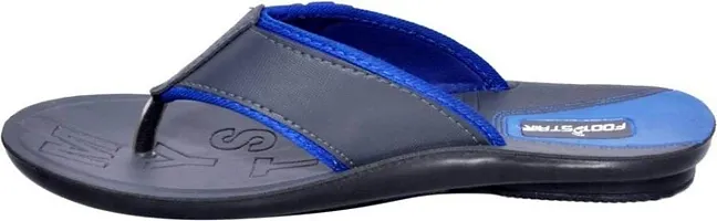 Creation Garg Men's Blue Flip Flops|Walkers|Slippers|Footstairs|Footwears(Size-9)-thumb1