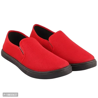 Creation Garg Men's Captain Shoes (Red & Black)
