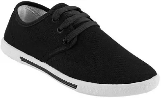 Creation Garg Men's Black Casual Shoes|Stylish Party Shoes|Loafers|Sneakers (Size-10)-thumb2