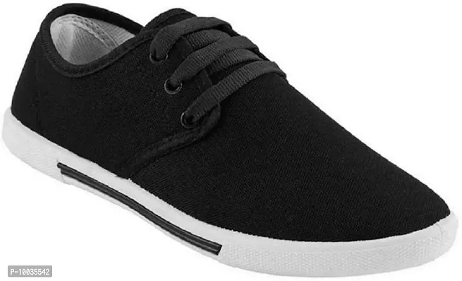 Creation Garg Men's Black Casual Shoes|Stylish Party Shoes|Loafers|Sneakers (Size-10)-thumb3