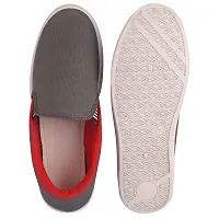 FOOT STAIR Men's Sports Shoes || Outer Material- Fabric || Sole Material- PVC || RED || 8 UK || Pilot Grey RED-8-thumb3