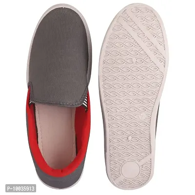 FOOT STAIR Men's Sports Shoes || Outer Material- Fabric || Sole Material- PVC || RED || 8 UK || Pilot Grey RED-8-thumb4