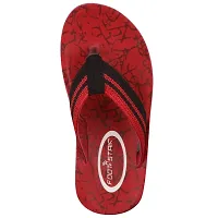 FOOT STAIR Men's Rubber Lightweight & Comfortable Flip Flop (Red Kids)-thumb4