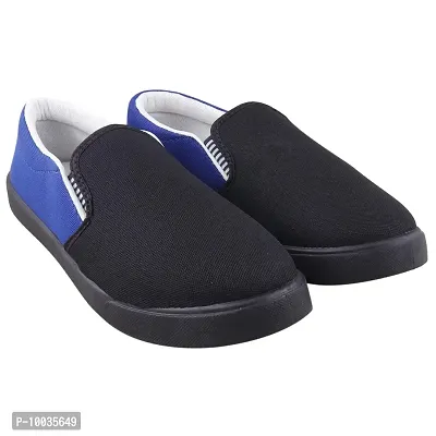 Creations Garg Men's PVC Sole Casual ShoesFor Office Wear (Blue)