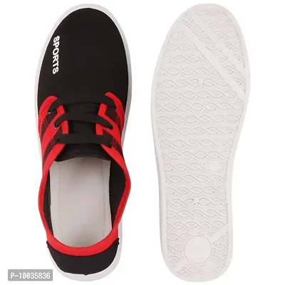 Creations Garg Men PVC Sole Casual Shoes Lastest (RED_9)-WHITE351 RED_9-thumb2