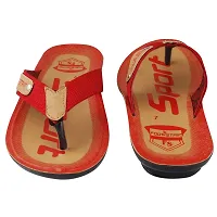 Creation Garg Men's Red Flip-Flops and House Slippers-thumb3