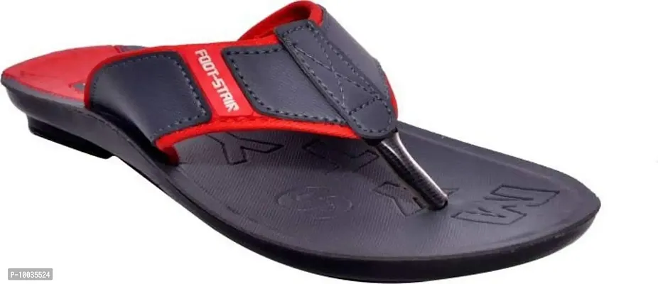 Creation Garg Men's Red Flip Flops|Walkers|Slippers|Footstairs|Footwears(Size-7)-thumb3