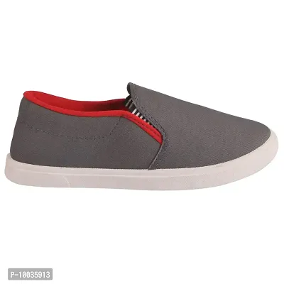 FOOT STAIR Men's Sports Shoes || Outer Material- Fabric || Sole Material- PVC || RED || 8 UK || Pilot Grey RED-8-thumb3