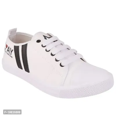 Creations Garg Men PVC Sole Casual Shoes Lastest (White_9)-T4 Play White_9-thumb2