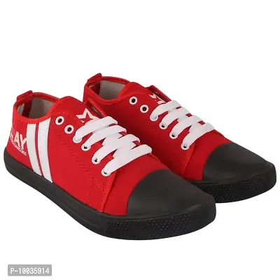 FOOT STAIR Men's PVC Sneakers | RED | 10