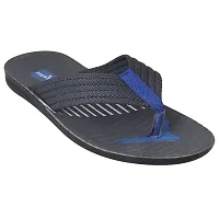 Creation Garg Men's Flip Flop Slipper for Outdoor (Grey & Blue)-thumb1