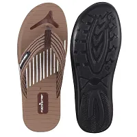 FOOT STAIR Men's Comfort Flip Flop Brown-thumb4