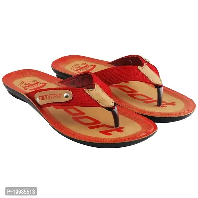 Creation Garg Men's Red Flip-Flops and House Slippers-thumb0