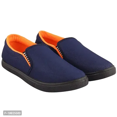 Creation Garg Men's Captain Casual Shoes (Orange  Blue)