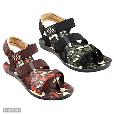 Creation Garg Combo Pack of Sandals/Floaters for Men's-thumb4
