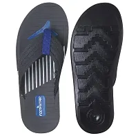 Creation Garg Men's Flip Flop Slipper for Outdoor (Grey & Blue)-thumb4