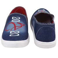 Creation Garg Men's Casual Denim Shoes (Blue)-thumb3