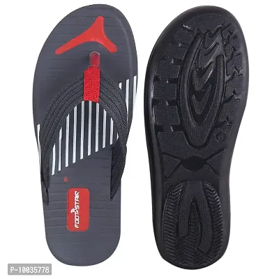 FOOT STAIR Men?s Fashion Perfect Walking Flip-Flop Slipper (Red)-thumb5