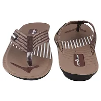 FOOT STAIR Men's Comfort Flip Flop Brown-thumb3