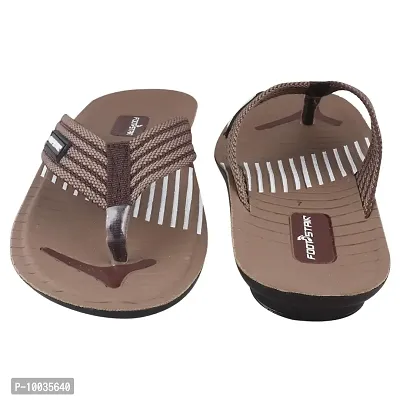 FOOT STAIR Men's Comfort Flip Flop Brown-thumb4