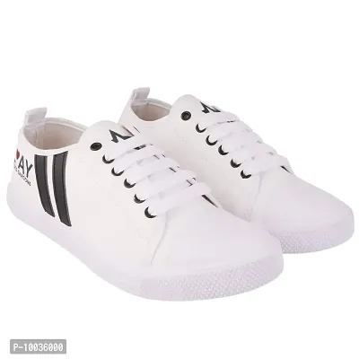 Creations Garg Men PVC Sole Casual Shoes Lastest (White_9)-T4 Play White_9